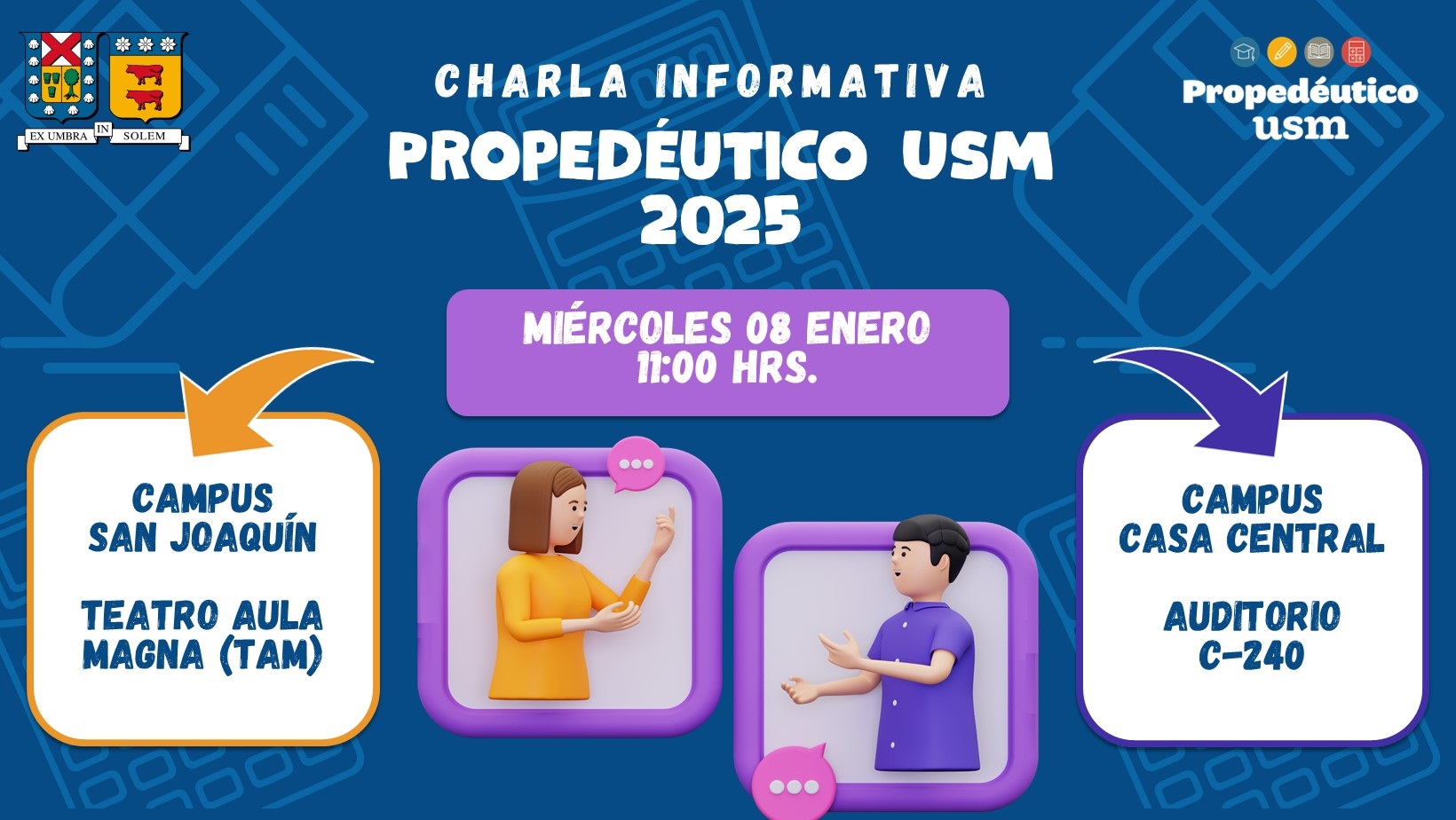 Charla informativa E-DMAT - Programa Propedéutico